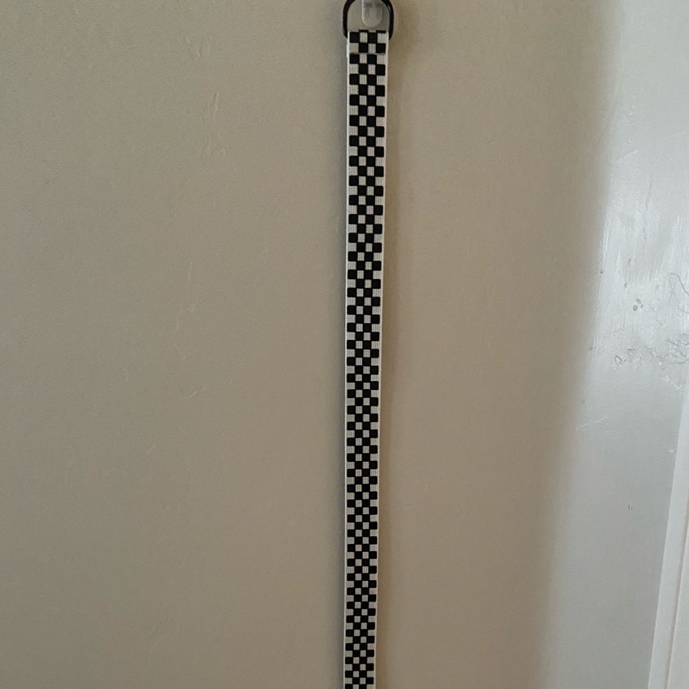 checkered belt